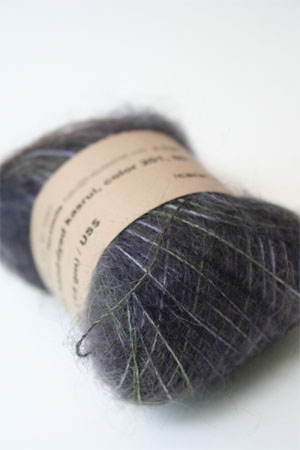 Habu Mohair and Silk Knitting Yarn in 201 Ink 